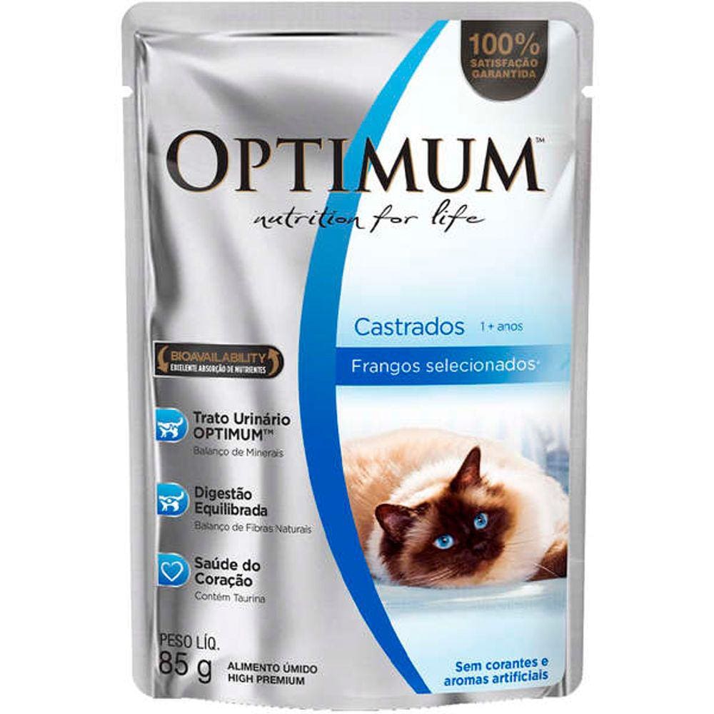 Optimum Sache Gatos Ad. Castrados 85 g