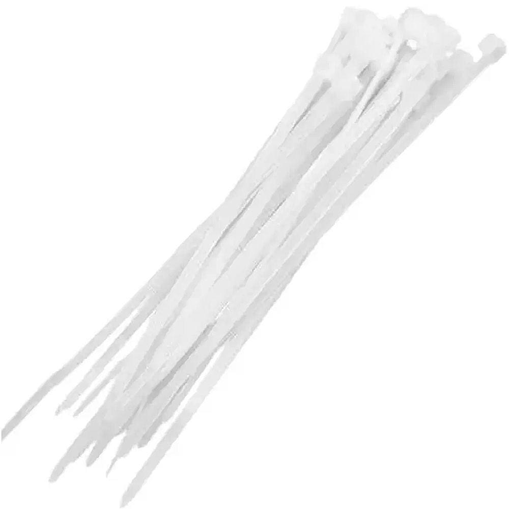 Jogo de 50 Abraçadeira Nylon Enforca Gato Branca 530mm x 9mm - Starfer