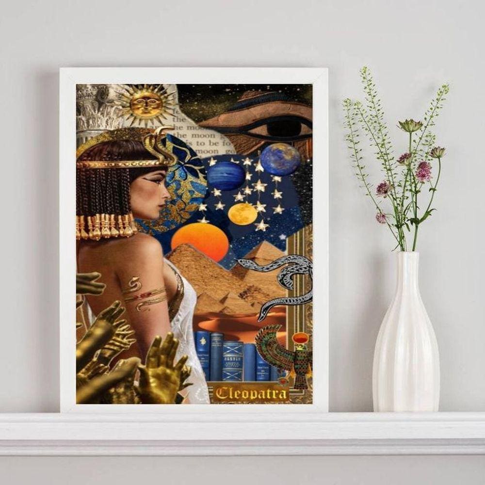 Quadro Decorativo Arquétipo Da Cleópatra 24X18Cm