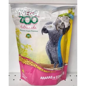 Mega Zoo Extrusada Arara/Congo 600g