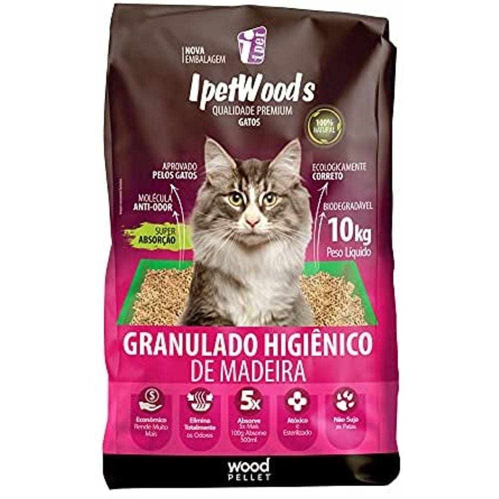 Areia Hig. Ipetwoods 10 Kg - Madeira