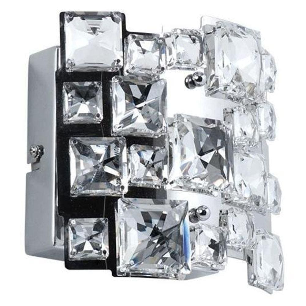 Arandela E Plafon Atlanta Cristal Para Led 15Cm