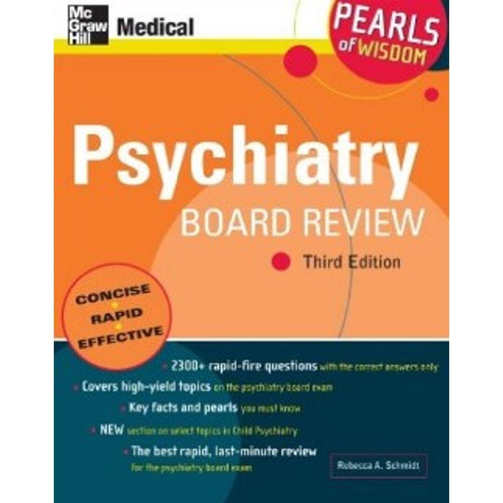 Psychiatry Board Review Pearls Of Wisdom