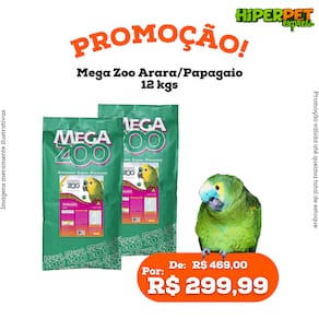 Mega Zoo Arara/Papagaio Reg. Bits (AM16) 12 Kg