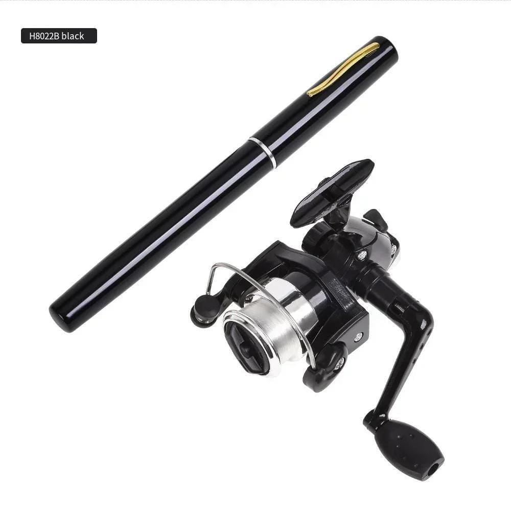 Mini Vara De Pesca Tipo Caneta Pen Com Molinete + Linha