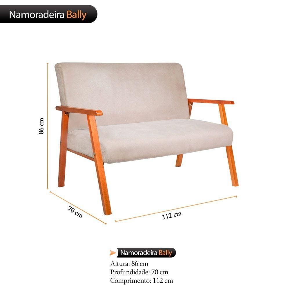 Namoradeira Decorativa Bally - WD Decor