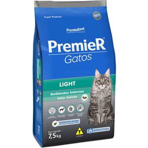 Premier A.I.Gatos Ad. Light Salmao 7,5 Kg