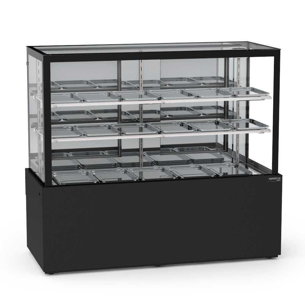 Vitrine Estufa 1,45 Metros 2 Prateleiras Titanium Premium VTPRQ1450 2P 220V - Refrimate