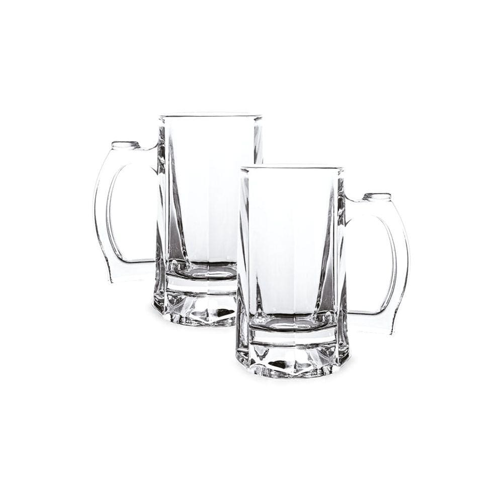Conjunto 2 PÇS Canecas de Chopp e Cerveja 300 ml Vidro Pavillion Haus Concept