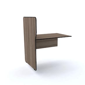 Baia P/ Atendimento Simples Contínua Pandin Maxxi - Walnut/Preto