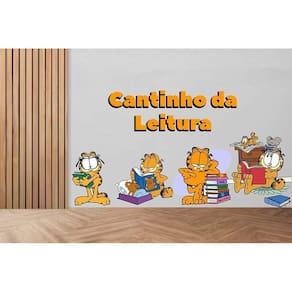 Adesivo De Parede Cantinho Da Leitura - Garfield