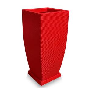 Vaso De Planta + Prato Decorativo Polietileno 90X40 Ferrari