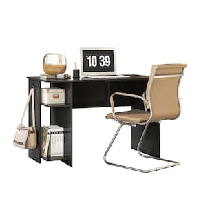 Mesa Para Computador Escritório e Gamer 2 Prateleiras Escrivaninha Pto - Qmovi