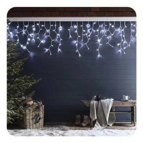 Luz Natal Cascata 300 Leds Branco Uso Interno e Externo
