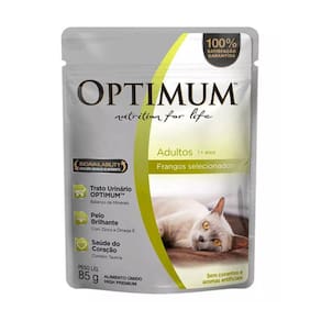 Optimum Sache Gatos Ad. 1+ anos 85 g