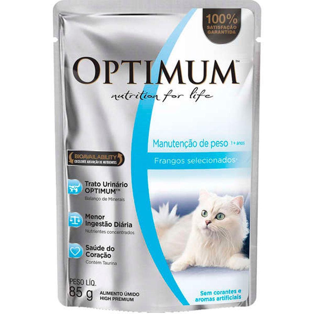 Optimum Sache Gatos Ad. Manut. Peso 85 g