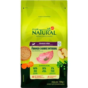 Guabi Natural Cães Adulto Médios Frango/Arroz 12Kg