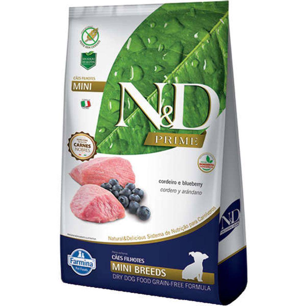 N&D Prime Caes Puppy Cordeiro Mini 800g