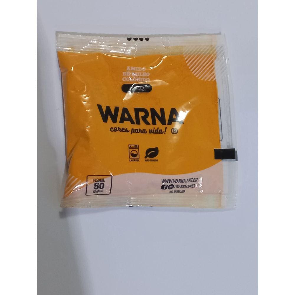 PÓ COLORIDO WARNA - AMARELO - 1 unidade com 50 g.