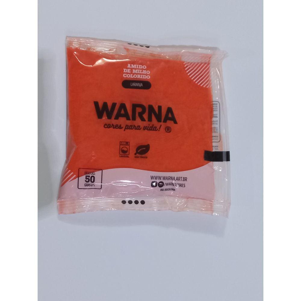 PÓ COLORIDO WARNA - LARANJA - 1 unidade com 50 g.