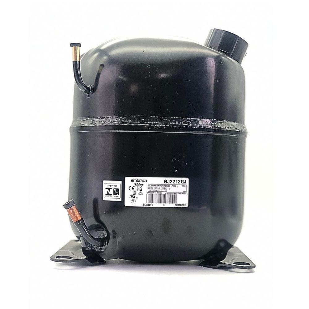Compressor Aspera 1.1/2 Hp Nj2212Gj Embraco Gás R404A 220V