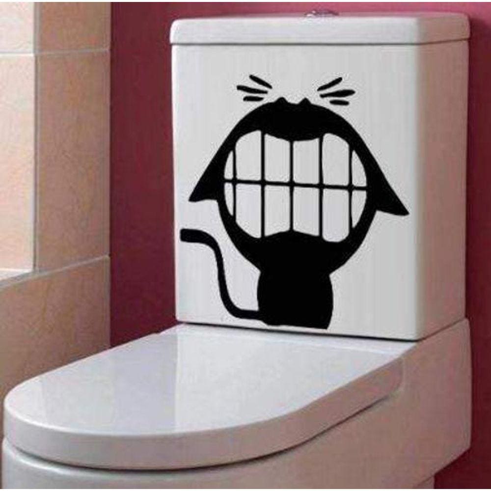 Adesivo Para Vaso Sanitário Gato Mod05