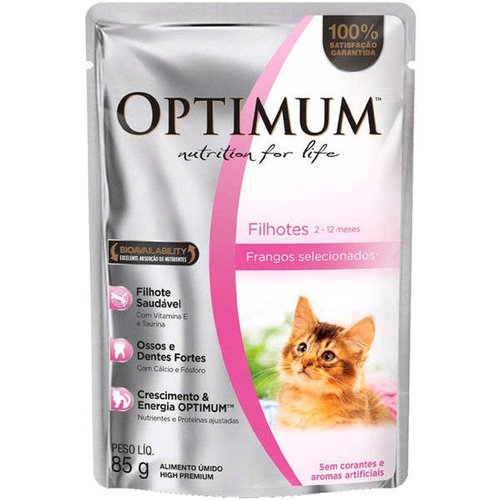 Optimum Sache Gatos Filhotes 85 g
