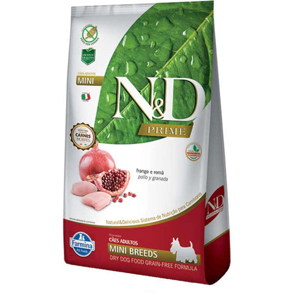N&D Prime Caes Adultos Frango Mini 800g
