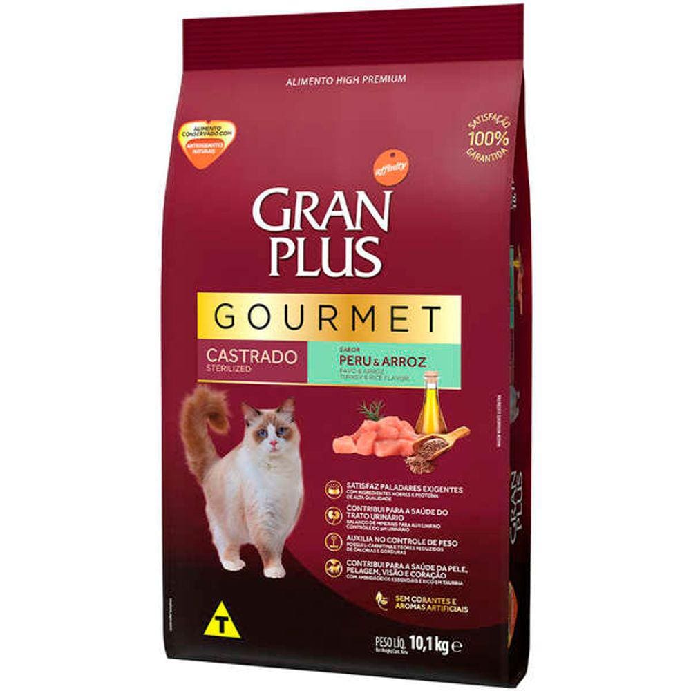 Gran Plus Gourmet Gatos Ad. Castr. Peru 10,1 Kg