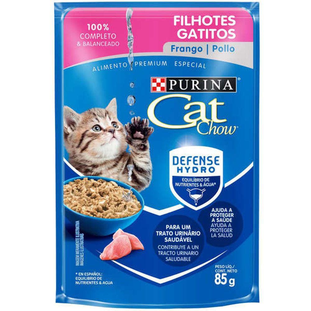 Cat Chow Sache Filh. Frango 85 g