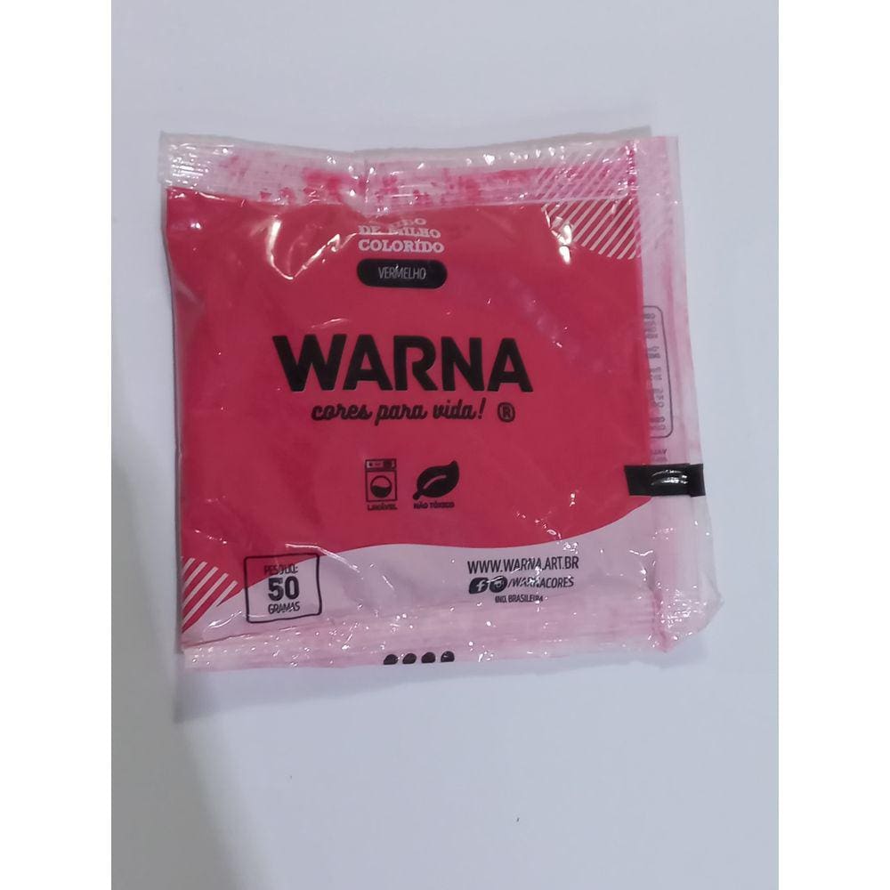 PÓ COLORIDO WARNA - VERMELHO - 1 unidade com 50 gramas