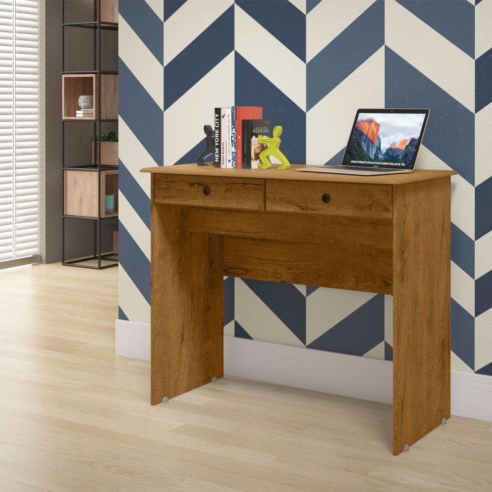 Escrivaninha 2 Gavetas Saturno Freijo