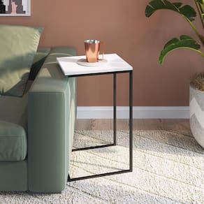 Mesinha Mesa Lateral Auxiliar Estilo Industrial 30x36cm Cuba