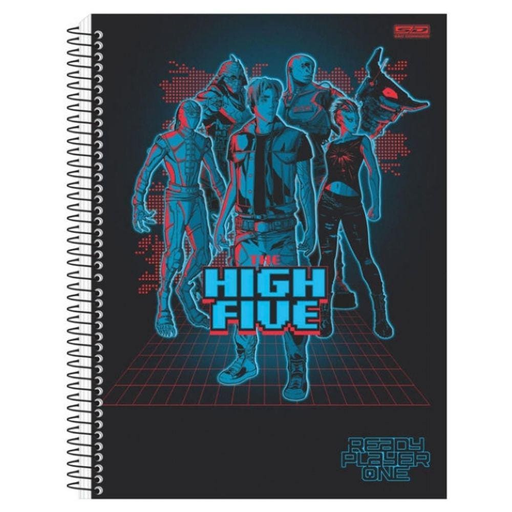 Caderno Universitário 1 Matéria Jogador Nº 1 Ready Player One São Domingos