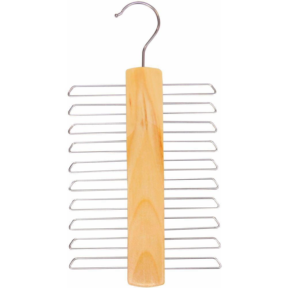 Cabide de Madeira Vizapi Adulto Wood 16X29Cm Gravata Natural