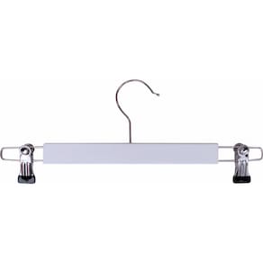 Cabide de Madeira Vizapi Adulto Wood 33X11Cm Saia Laca Branco