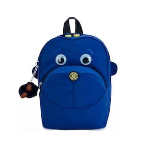 Mochila Infantil  Kipling Fester Azul  com Macaquinho