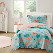 Kit Cobre Leito Colcha Solteiro 2 Peças Micropercal 150 Fios