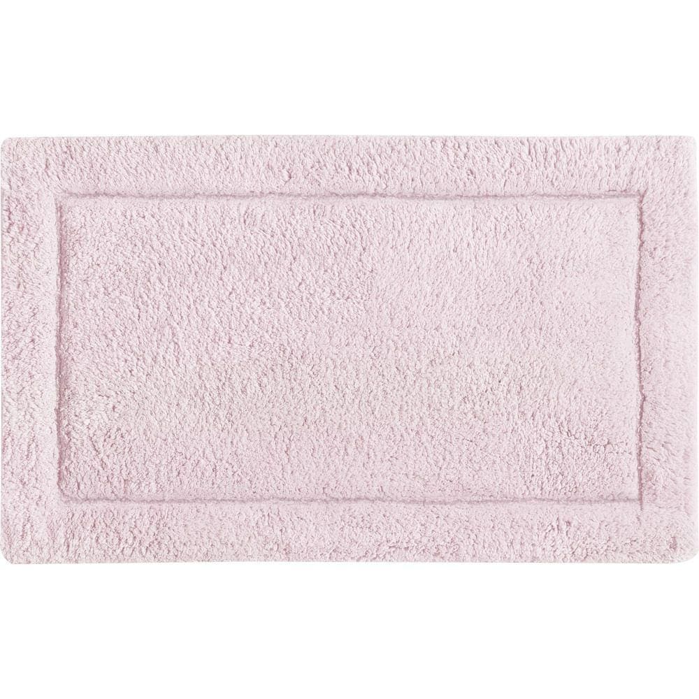Tapete De Banheiro Algodão Retangular Vizapi Kerala 50X80Cm Rosa Pale