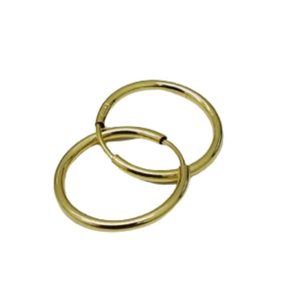 Brinco Argola Ouro Dourado Brx0308