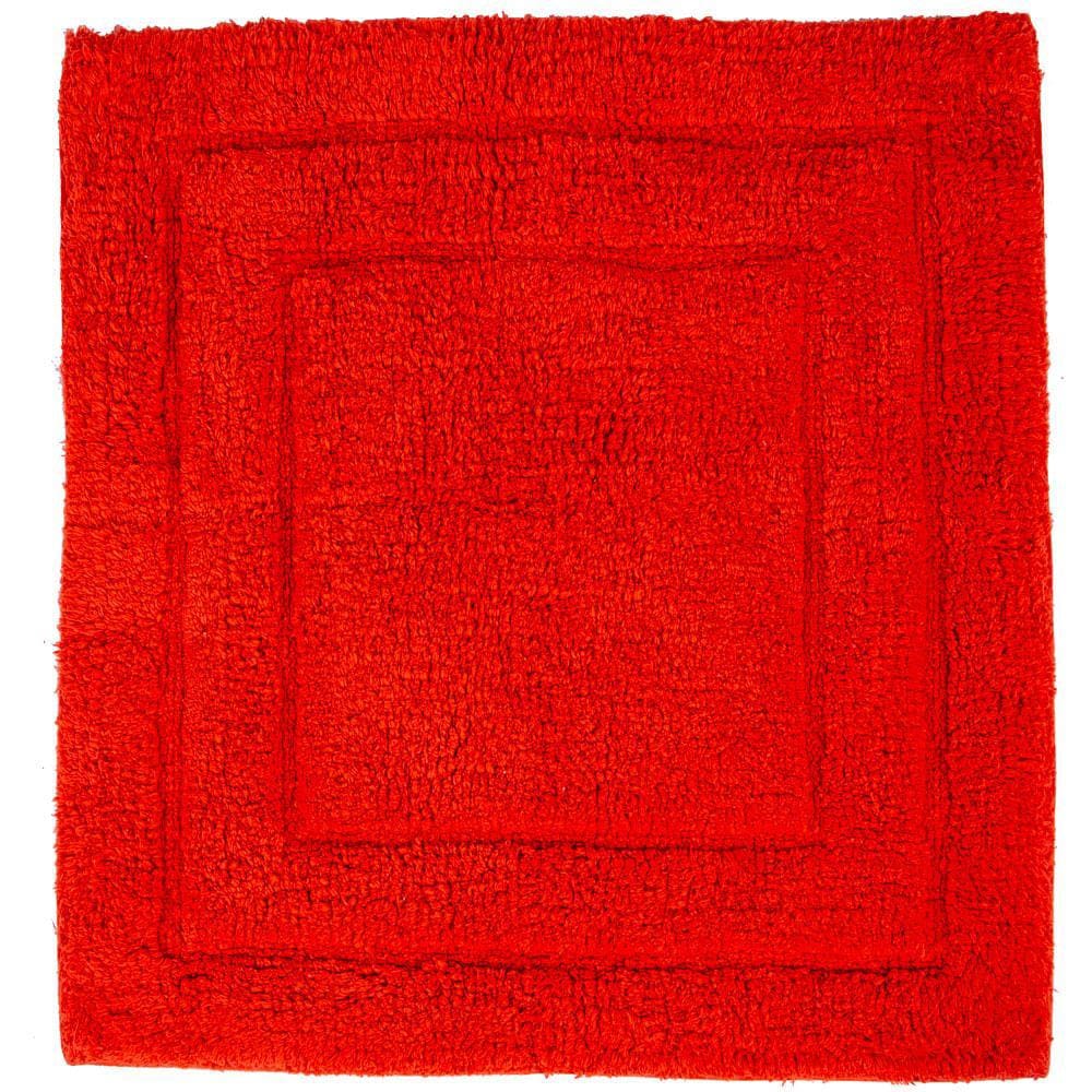 Tapete De Banheiro Algodão Quadrado Vizapi Assam 60x60cm Living Coral