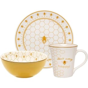 Conjunto Lanche 3 Peças Bee Happy - Oxford