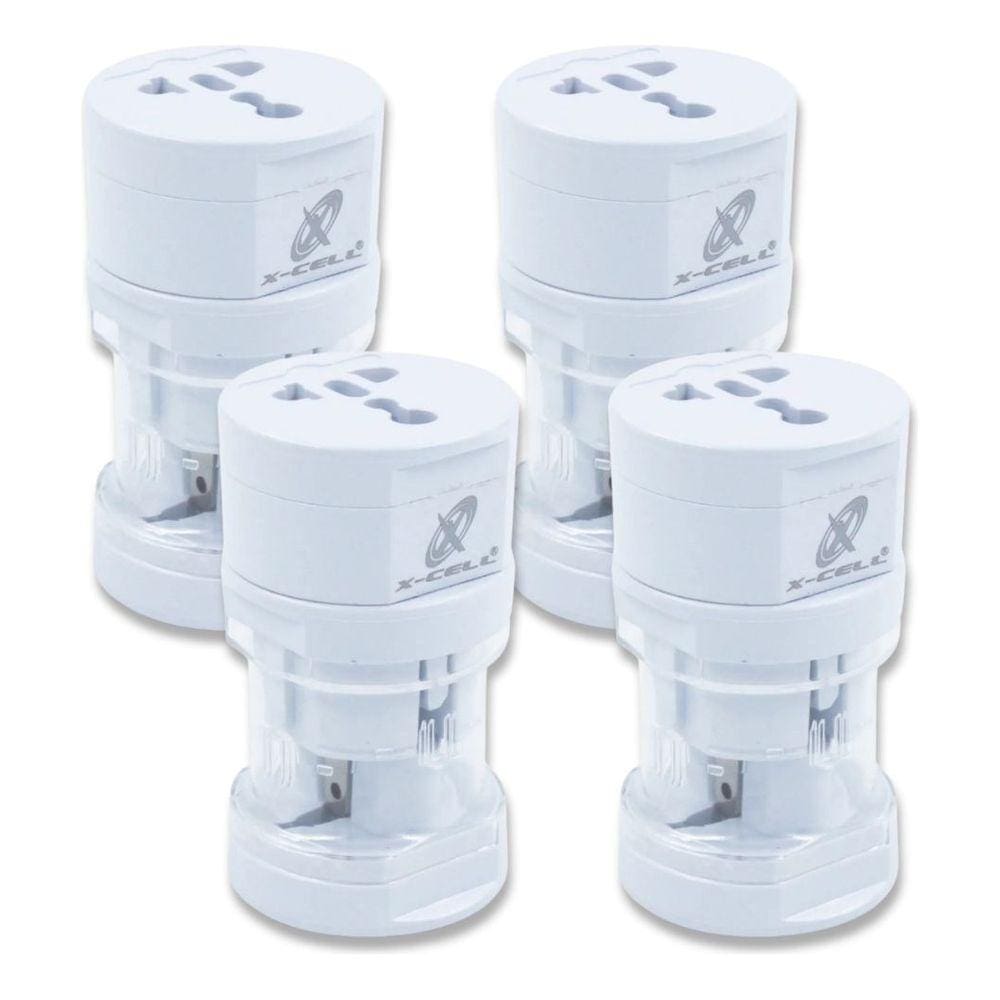 Adaptador Universal De Tomadas Viagem Internacional Kit com 4 Unidades