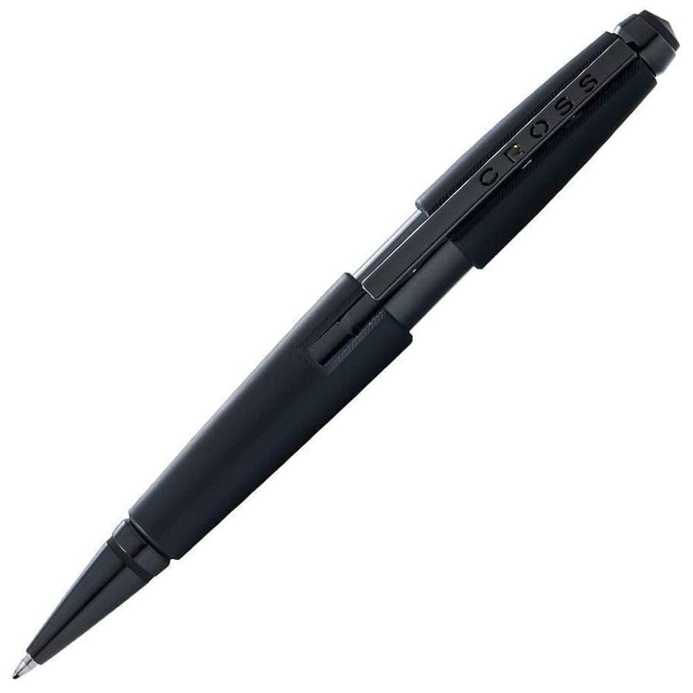 Caneta Rollerball Cross Edge Matte Black Lacquer Gel