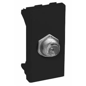Modulo Coaxial  Antena  - Recta Black Satin Fosco