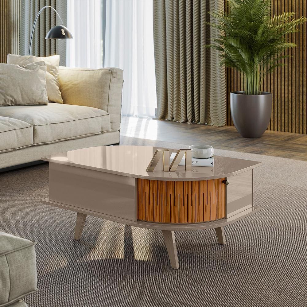 Mesa de Centro 02 Portas Indianápolis fenddi Naturale Madetec