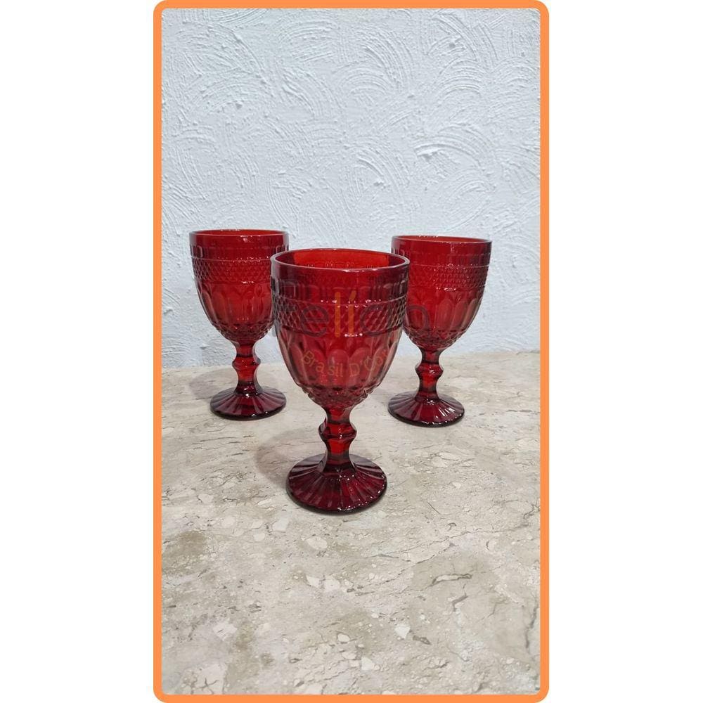 Jogo 6 Taças Brand Vermelho 345ml - Wolff