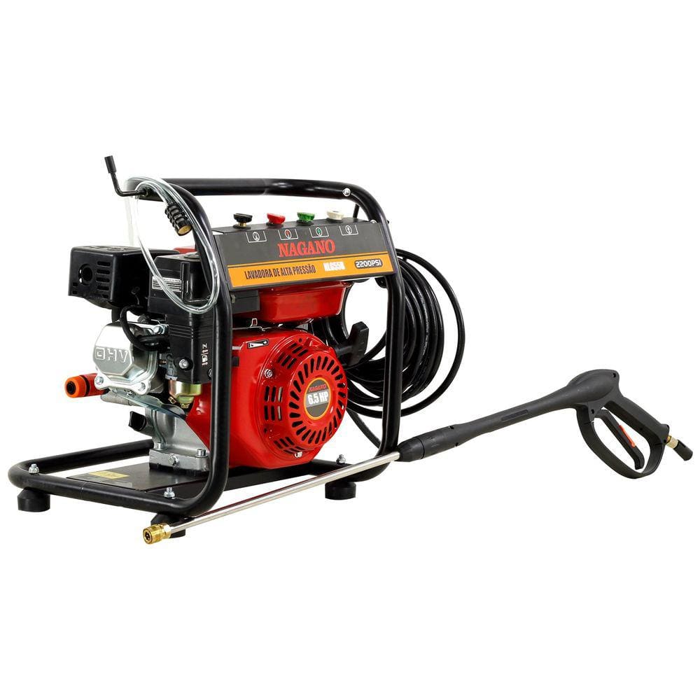 Lavadora de Alta Pressão a Gasolina 6.5hp 3400rpm 2200psi Motor Axial