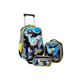 Kit Infantil Escolar Batt Carrinho Estojo Lancheira Trmica