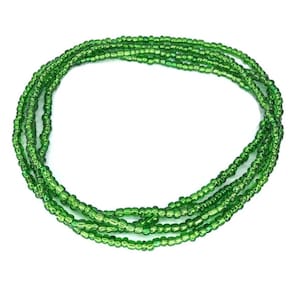 Guia Verde Cristal Proteção Total Oxossi Fio de Contas 60 cm